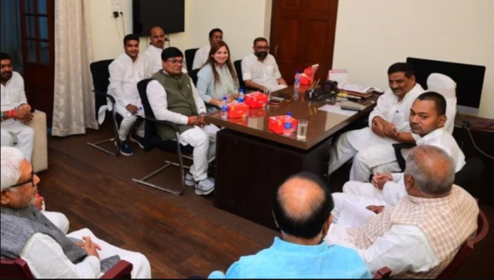 Nishant Kumar's meeting with JDU MLAs