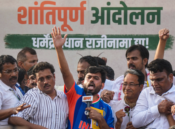 'Cockroach Janata Party' protest at Jantar Mantar today.